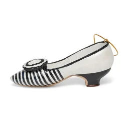 The Metropolitan Museum of Art Striped Evening Slipper Shoe Ornament Fashion