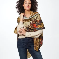 The Metropolitan Museum of Art Tiepolo Allegory Of The Planets And Continents Oversize Unisex Oblong Silk Scarf Discount