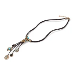 The Metropolitan Museum of Art Turkmen Leather Statement Necklace Hot