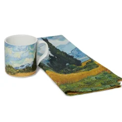 The Metropolitan Museum of Art Van Gogh Wheat Field With Cypresses Mug And Tea Towel Set Clearance