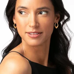 The Metropolitan Museum of Art Wrapped Chevron Huggie Earrings Discount